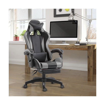 Poltrona gaming grigia cm 63 x 63 x 118-126h