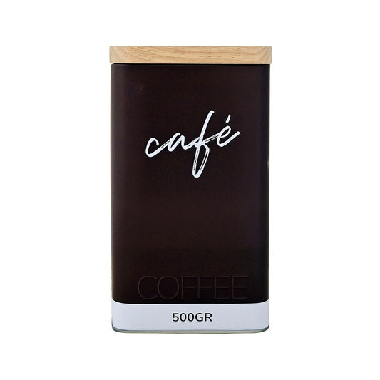 Contenitore per caffe marrone/bamboo 500 gr