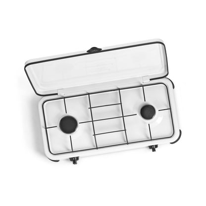 Fornello a gas 2 fuochi Cover cm 59x32x10h
