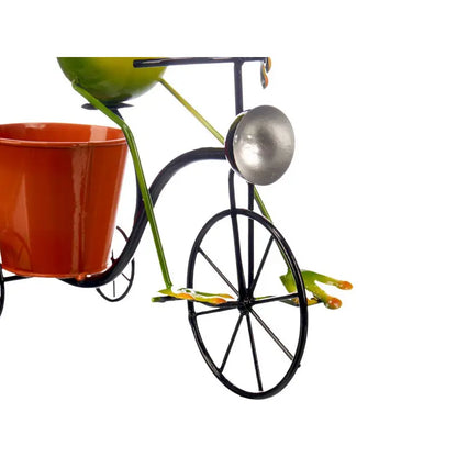 Portavaso bicicletta rana cm 17x31x5x32h