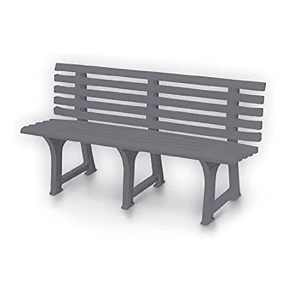 Panchina Isotta 3 posti cm 147x51x75h tortora