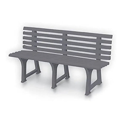 Panchina Isotta 3 posti cm 147x51x75h tortora