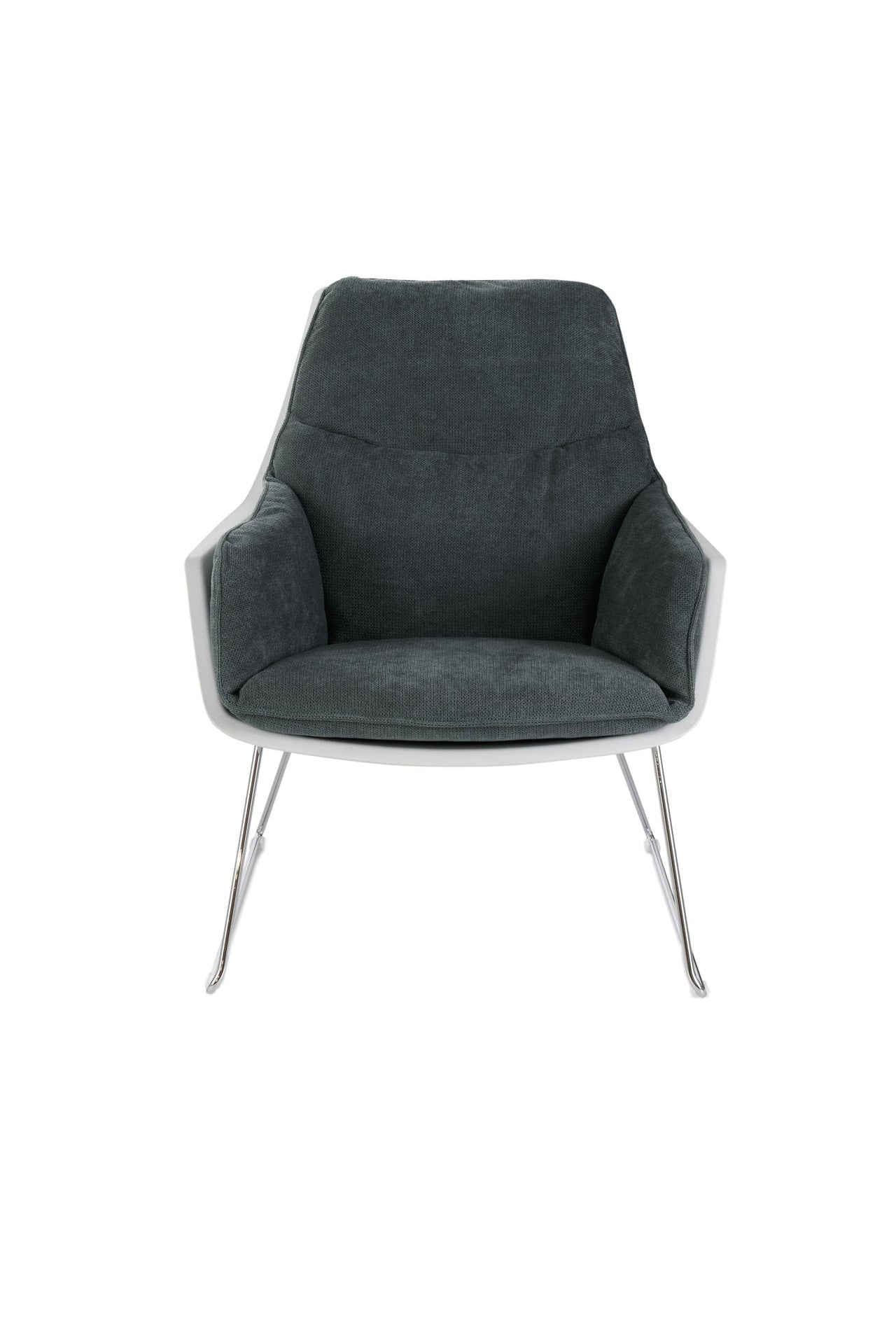 Poltrona in polipropilene grigio scuro 85 cm x 74 cm H. 86 cm