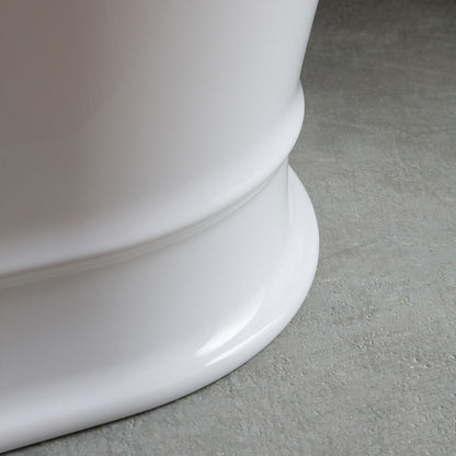 Vasca da bagno ovale classica centro stanza