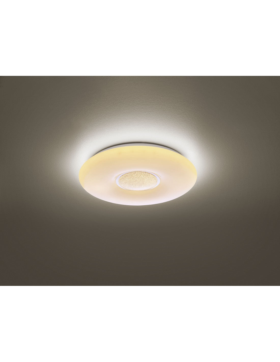 Plafoniera Moderna Led Dimmerabile Akina Ø41 cm Bianco Trio Lighting
