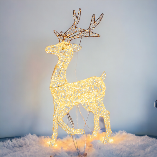 Renna 3D H105cm con zampa alzata