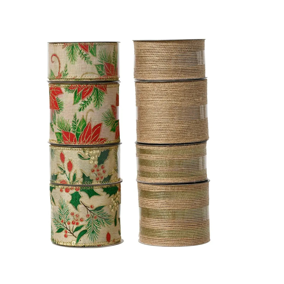 Nastro natalizio in poliestere 200 cm – 1 pezzo assortito