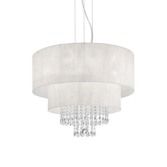 Lampada a sospensione bianco D 710 x H min 860 - max 2610 mm