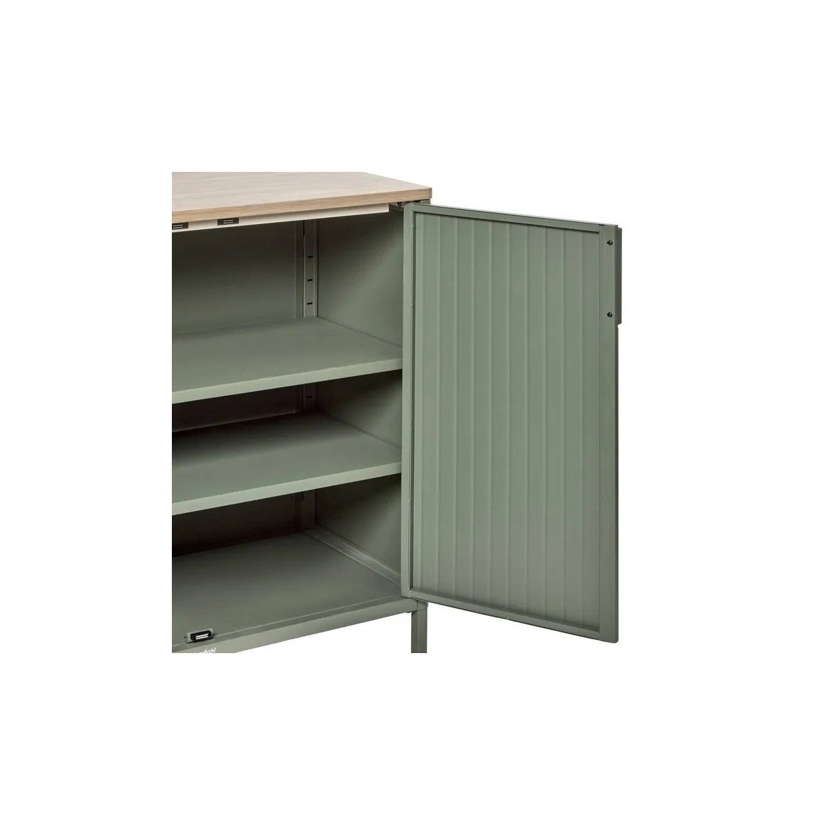Credenza da giardino G Steel ironia coffee/lino 90 x 46 x 76 cm