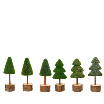 Mini albero di Natale Ø5 × H13 cm – 1 pezzo assortito