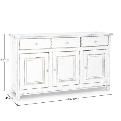 Credenza rustica Colette 3 ante 3 cassetti