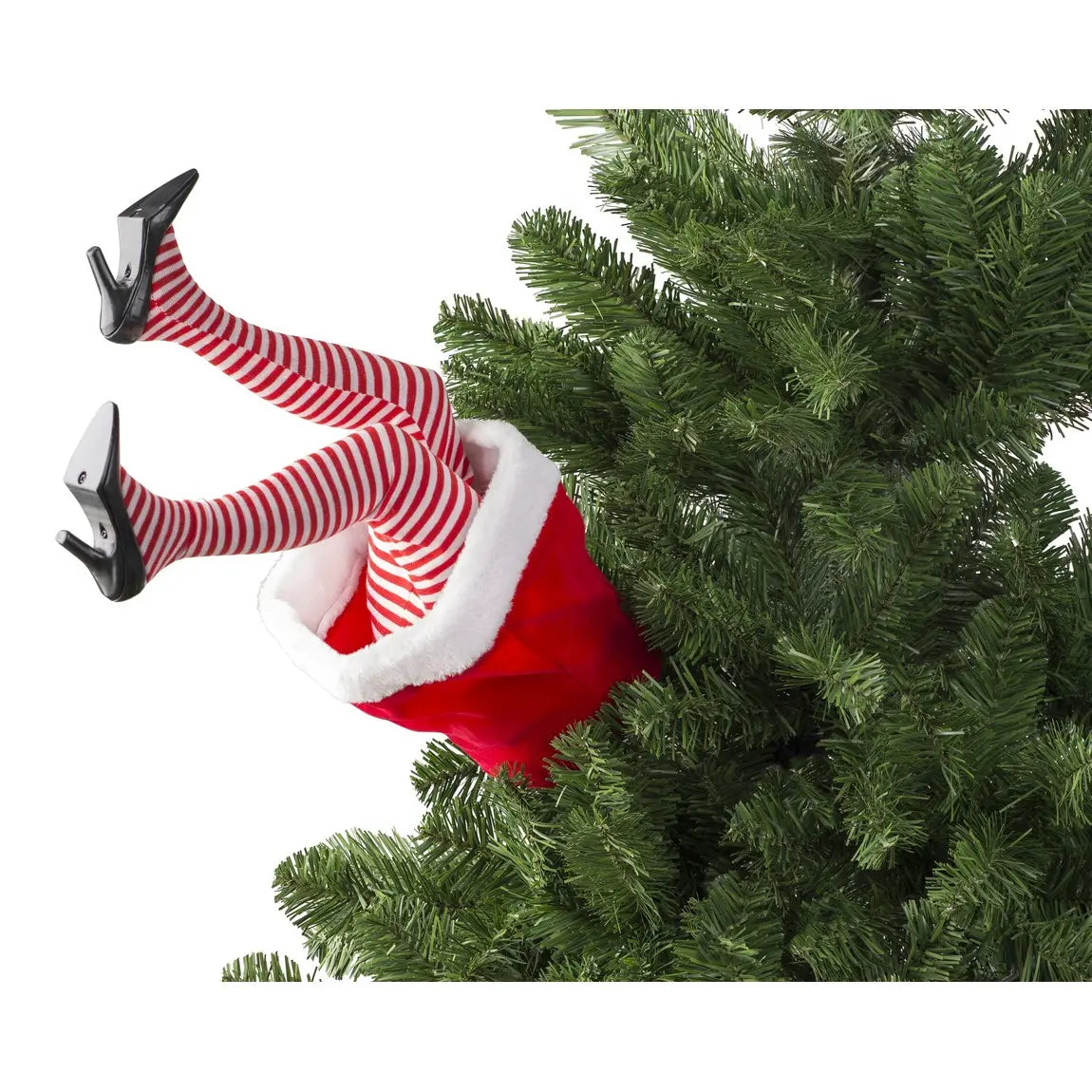 Gambe della Signora Natale con movimento 13 × 17 × H49 cm