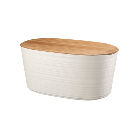 Cassetta pane con coperchio tagliere in bamboo 39,2 x 23,2 x H 19 cm
