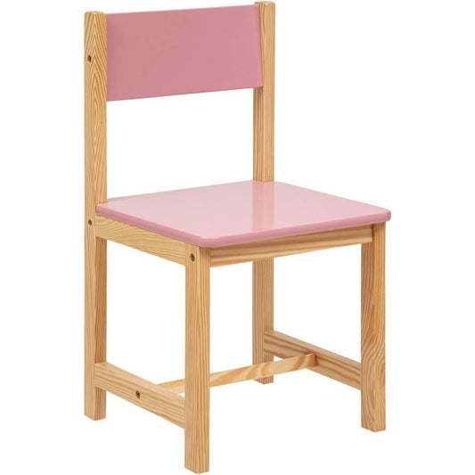 Sedia Classica per bimbi rosa cm 29x29x54,5h