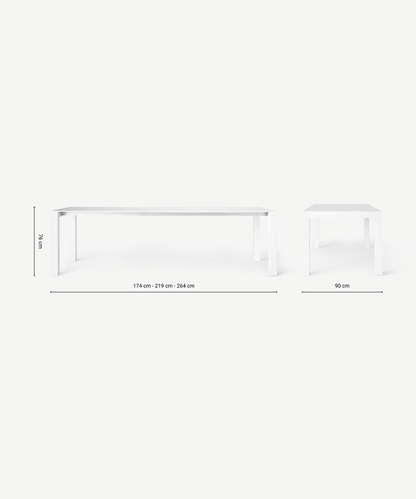 Tavolo Allungabile Bianco Elegante 170-2690