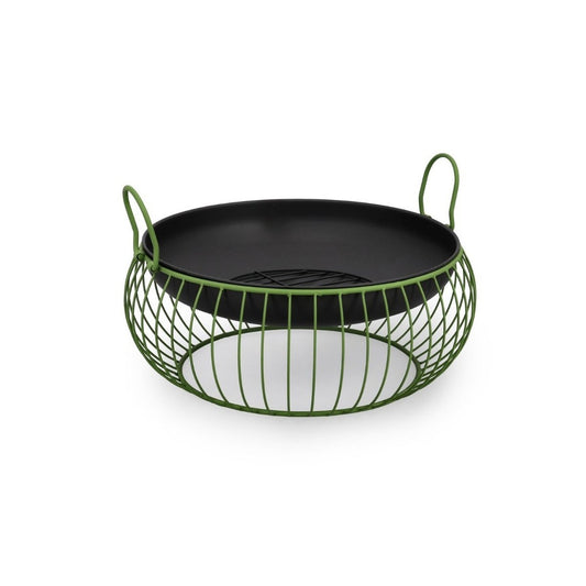 Bizzotto braciere Maylis verde Ø57x22h in acciaio verniciato verde