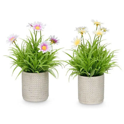 Vaso in cemento per fiori cm 16 x 16 x 22 h colori assortiti