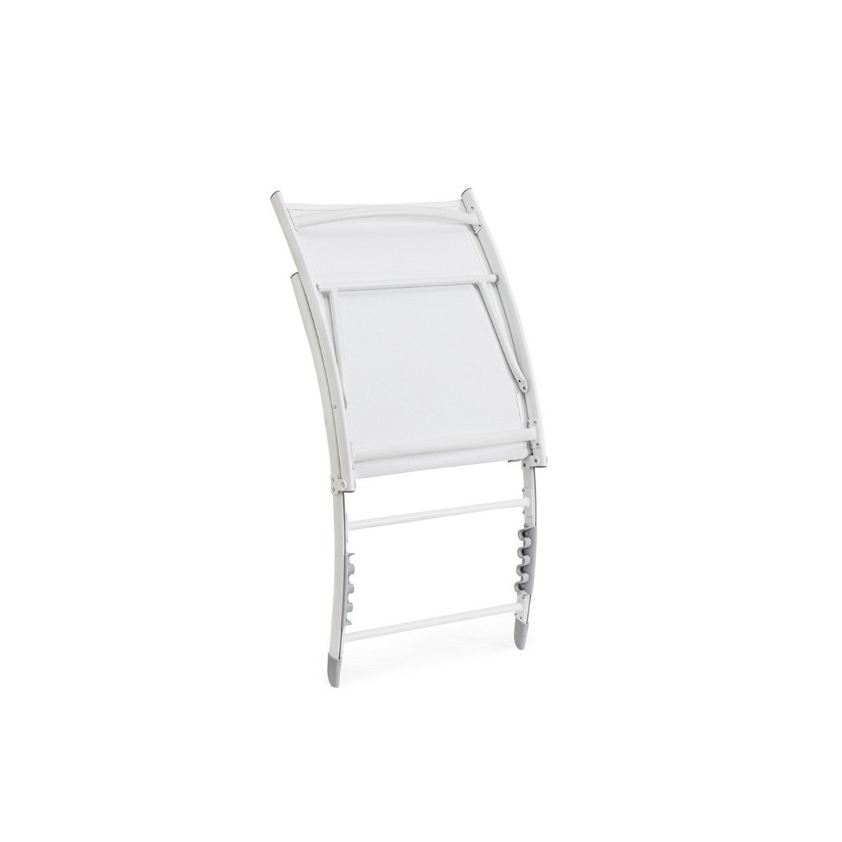 Bizzotto poltrona lounge reclinabile Taylor bianco in alluminio e textilene 53 x 166,5 x 90 cm