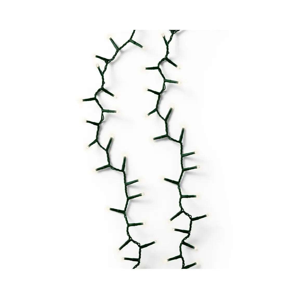Catena luminosa LED Compact verde e bianco caldo da esterno 4 m