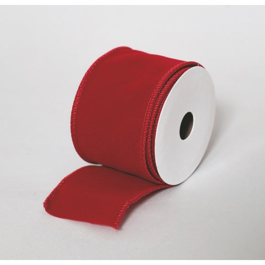 Nastro in velluto rosso 63 mm × 3 m