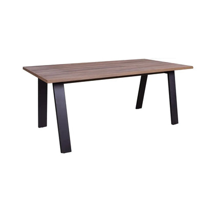 Scrivania Da Vinci cm 180x90 nero e noce brera