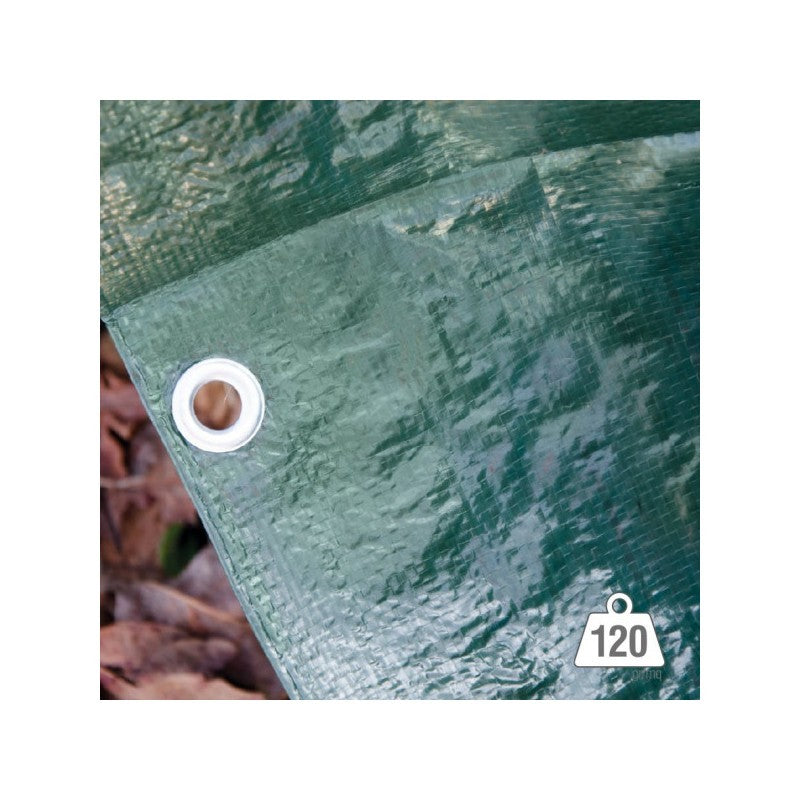 Telo ochiellato verde 3x4 m