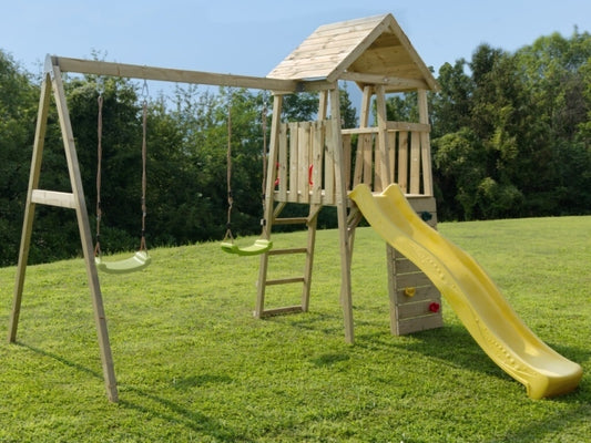 Casetta Kikka con altalena doppia cm 280 x 300 x 270 h