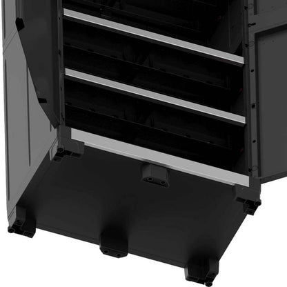 Armadio Alto in Plastica con 3 Ripiani Rinforzati - H188xP54xL89 cm