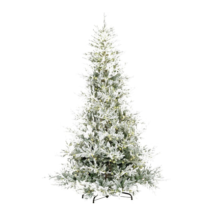 Albero di Natale Hopkins innevato H210 cm con 1200 micro LED