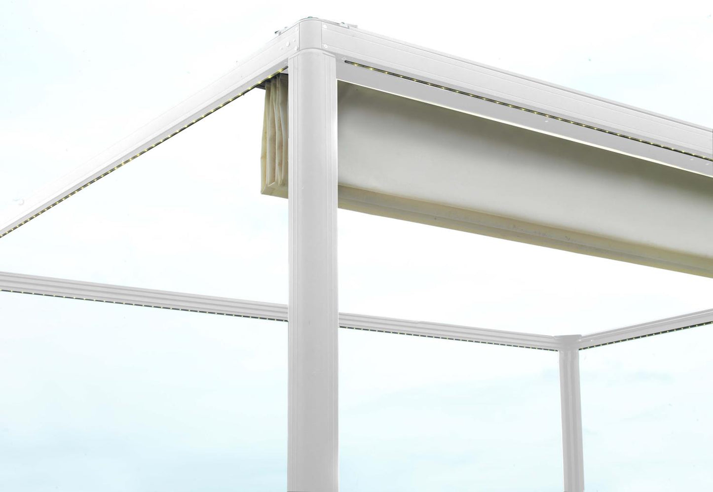 Gazebo alluminio milwaukee c-telo elettrico 3x3m x 2.5h