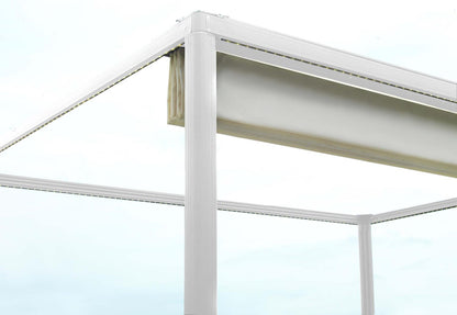 Gazebo alluminio milwaukee c-telo elettrico 3x3m x 2.5h