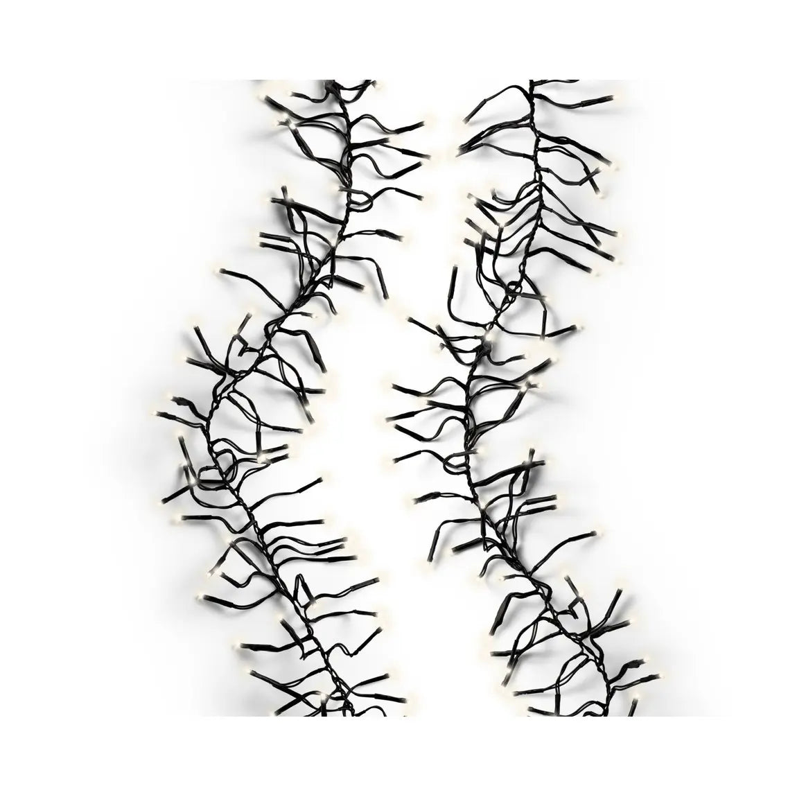Catena luminosa LED Cluster bianco caldo da esterno 19 m
