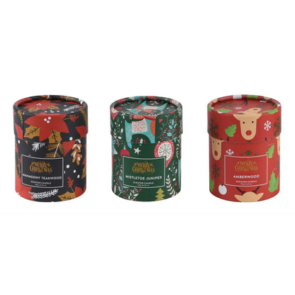 Candela profumata in vetro H8 cm – 1 pezzo assortito