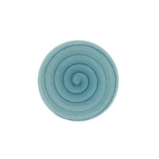 Piatto dessert petrol memento table in ceramica dipinta a mano Ø20,5 cm