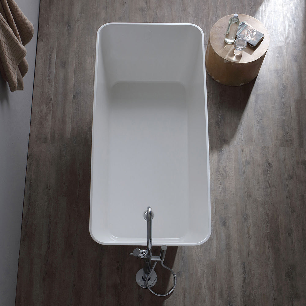 Vasca da bagno freestanding in marmo ricomposto