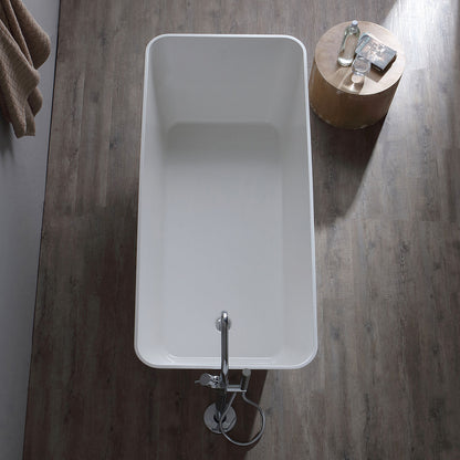 Vasca da bagno freestanding in marmo ricomposto