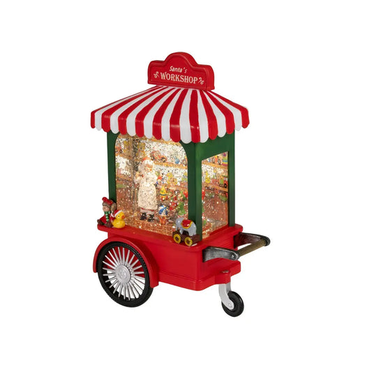 Carretto di Babbo Natale decorativo 10 × 17,5 × H24,5 cm