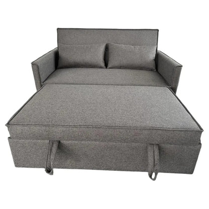 Divano letto Steven in tessuto grigio scuro cm 130×86×80