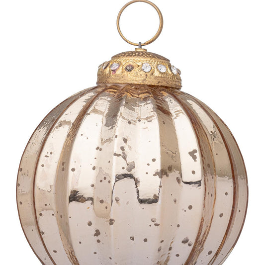 Sfera in vetro Daring oro lucido Ø 8 cm