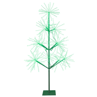 Albero di Natale con micro LED cangianti da esterno H180 cm