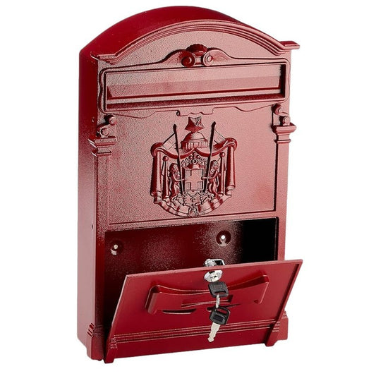 Cassetta postale da esterno decorata Regia bronzo 40x24x8 cm