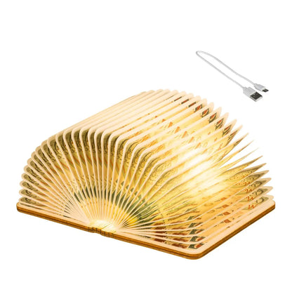 Lampada libro LED bianco caldo e freddo H8,5 cm