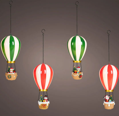 Mongolfiera decorativa con LED Ø14,5 × H27,5 cm