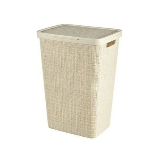 Cesta portabiancheria Curver Jute avorio 58l cm 43x34x60 h
