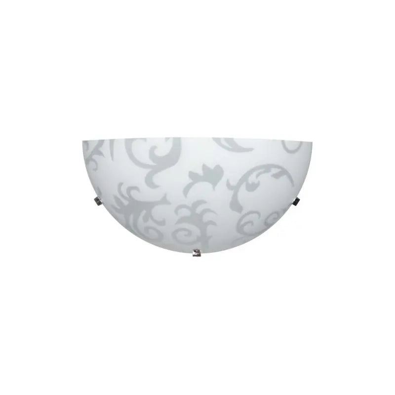 Applique Melisa 1xE27 ganci cromo vetro lastra bianco