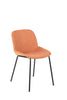4x Sedia in Tessuto Arancione con Seduta Imbottita 57x46xH80