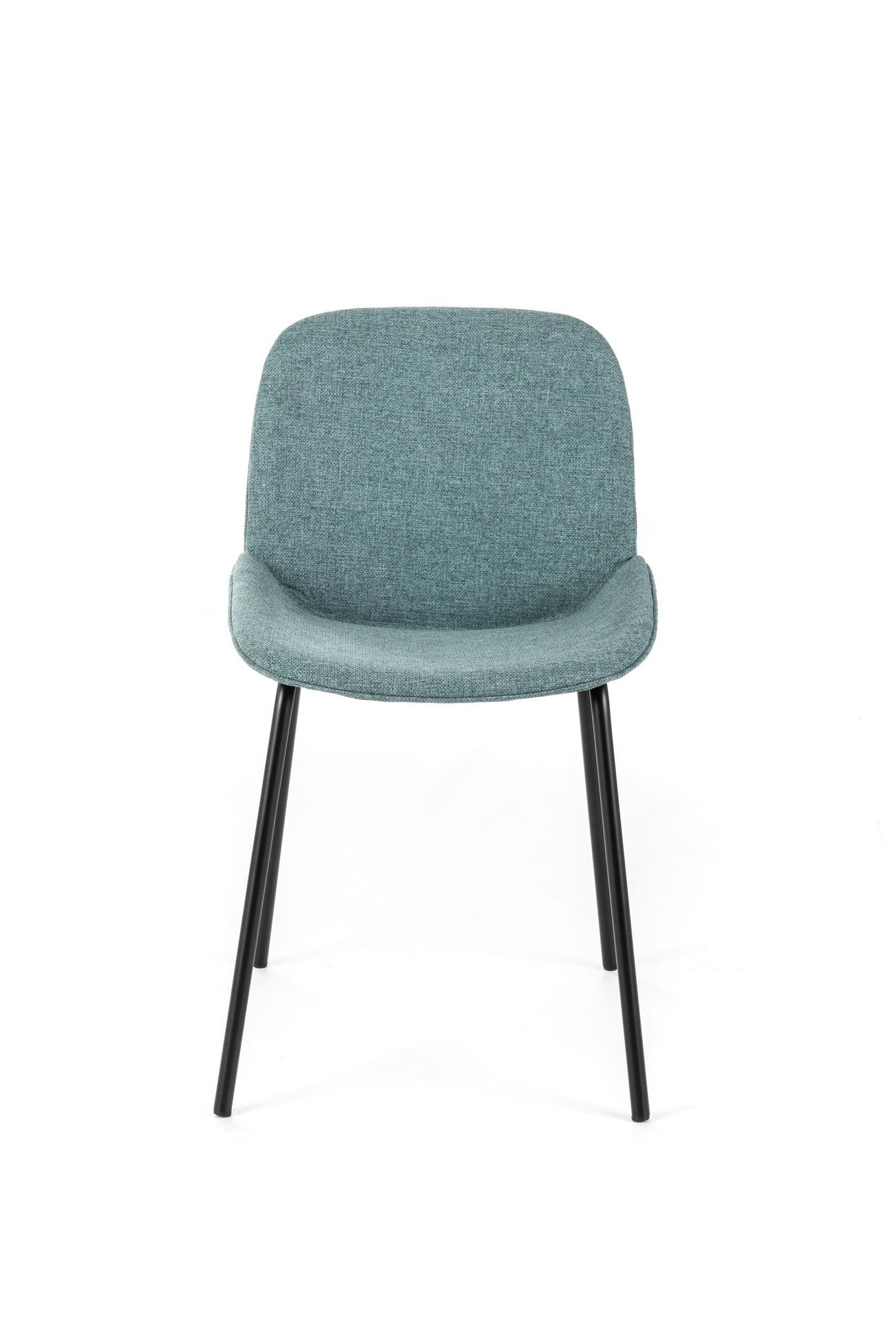 4x Sedia in Tessuto Verde Salvia con Design Moderno 57x46xH80 cm