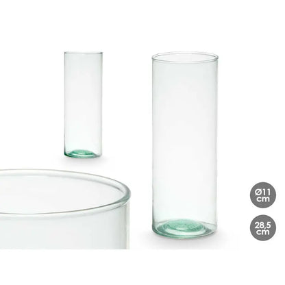 Vaso in vetro riciclato Ø11x28,5h