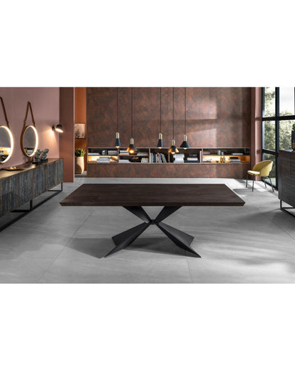 Tavolo Stark Fisso – Rovere Termocotto/Nero 90 x 160 x H.76 cm