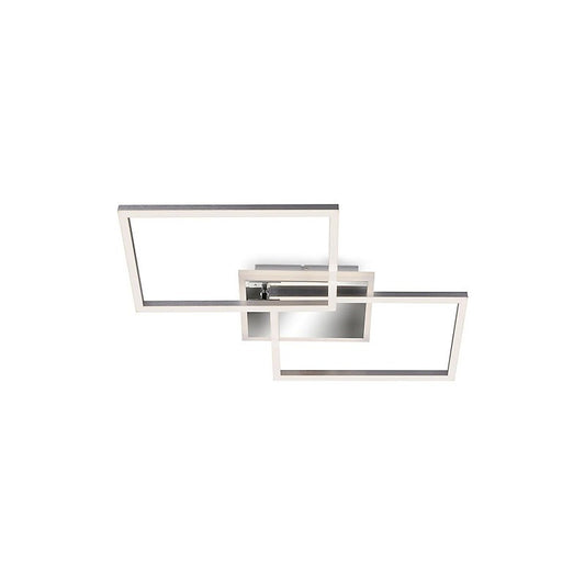 Plafoniera led rettangolare 50 cm 40w 4400lm cromo